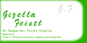 gizella feistl business card